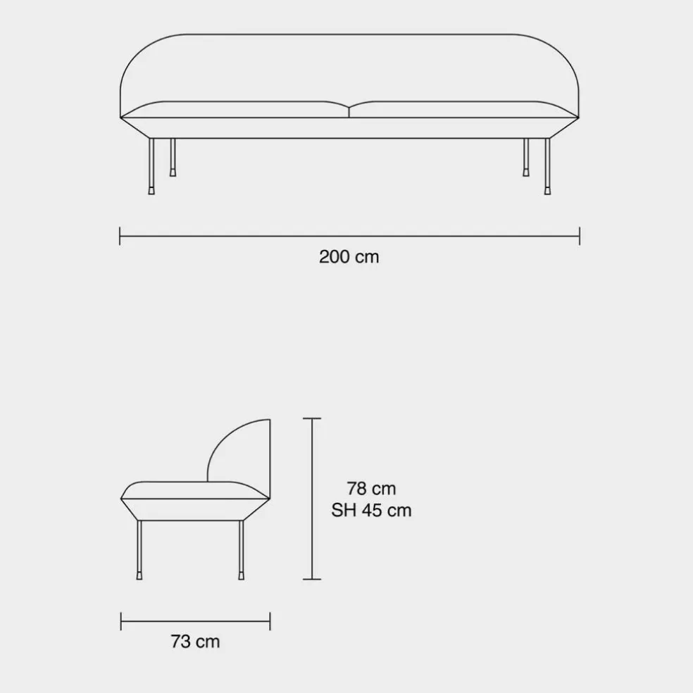 Oslo 3-Sitzer Sofa