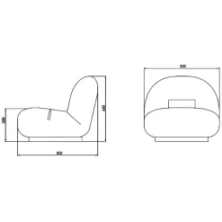 Pacha Lounge Chair Gestell perlgold drehbar