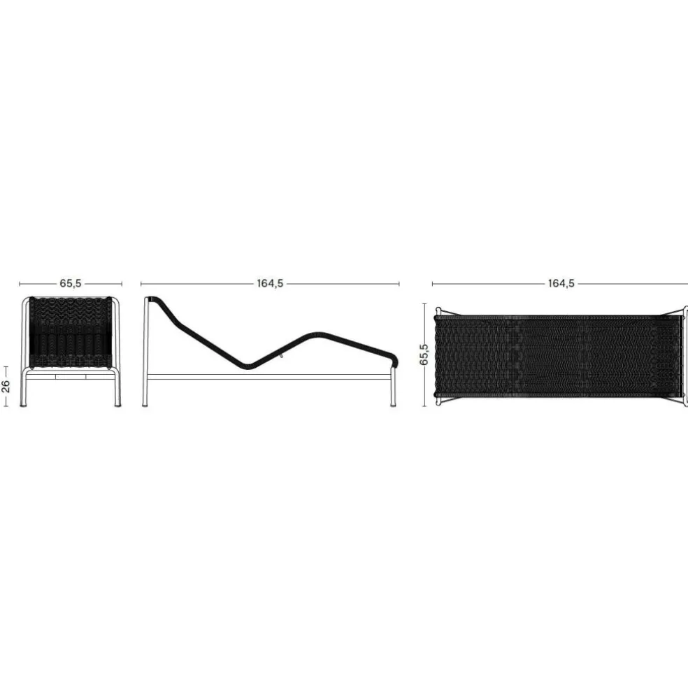 Palissade Cord Chaise Longue