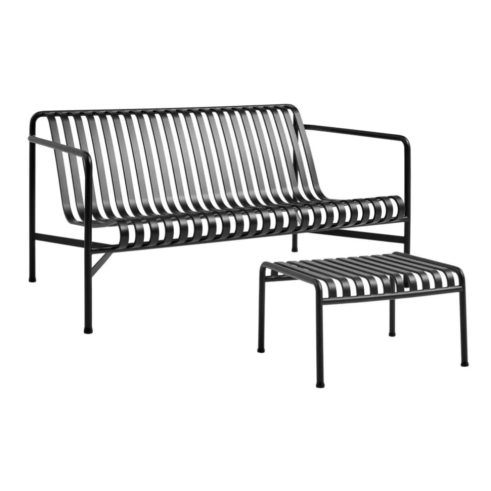 Palissade Gartenset Lounge Sofa + Ottoman