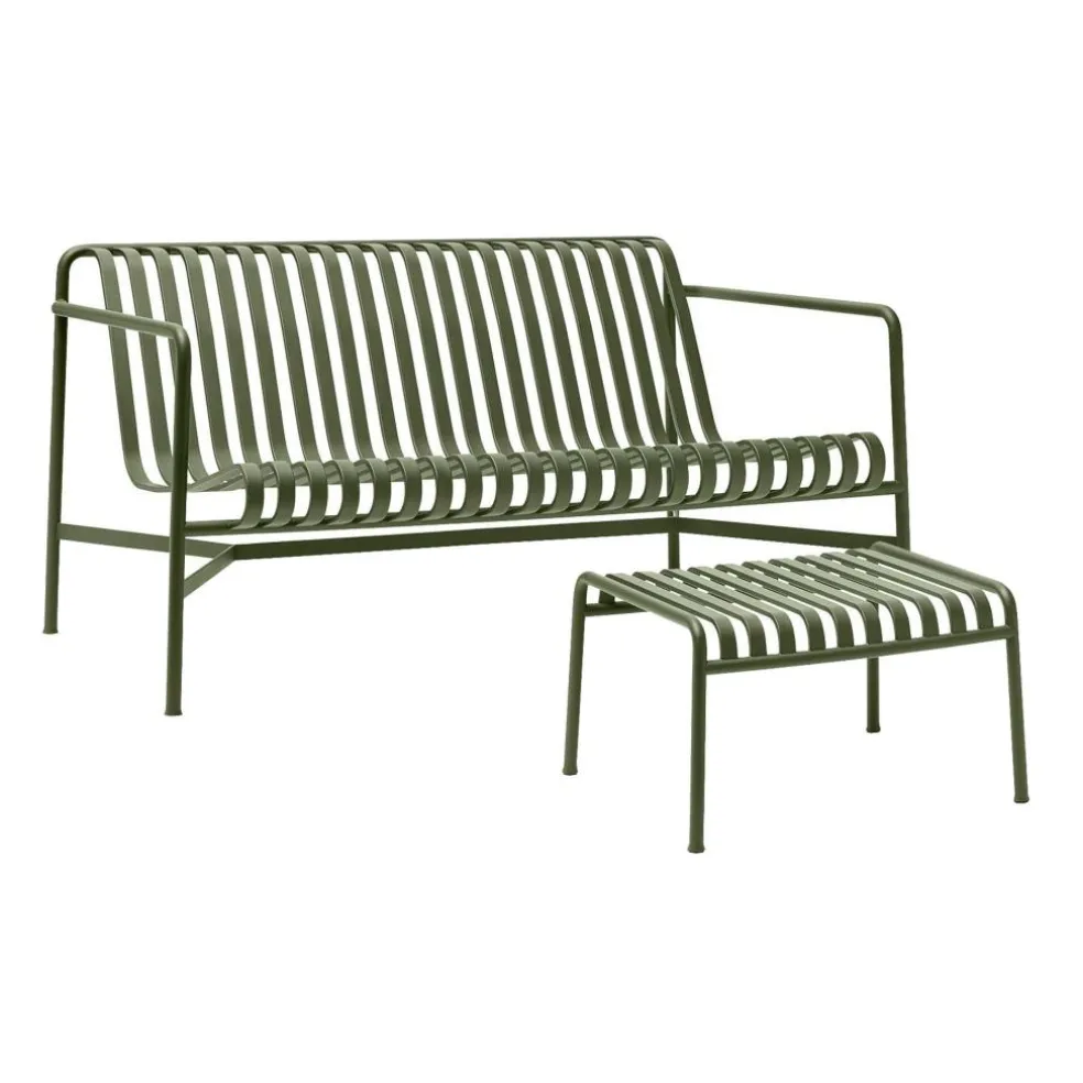 Palissade Gartenset Lounge Sofa + Ottoman