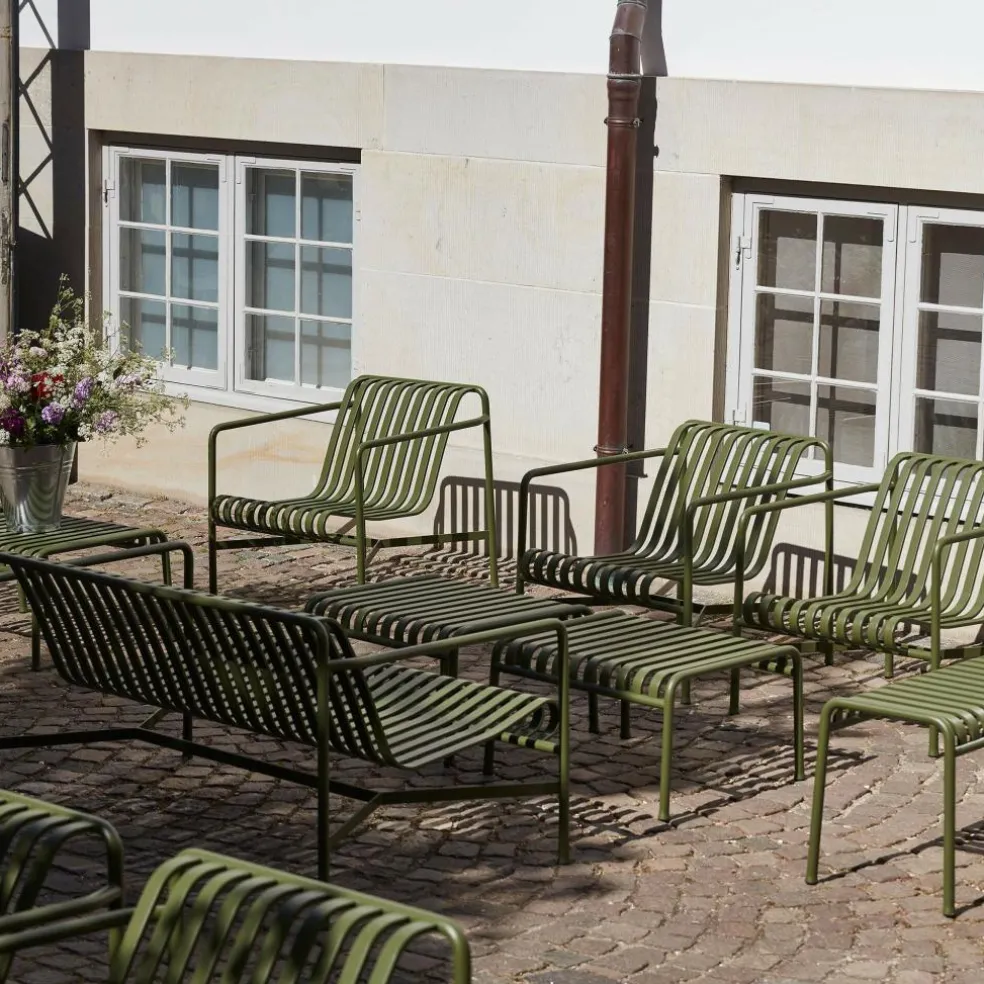 Palissade Gartenset Lounge Sofa + Ottoman