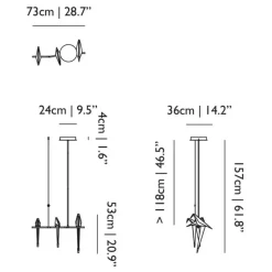 Perch Light Branch Small LED Pendelleuchte