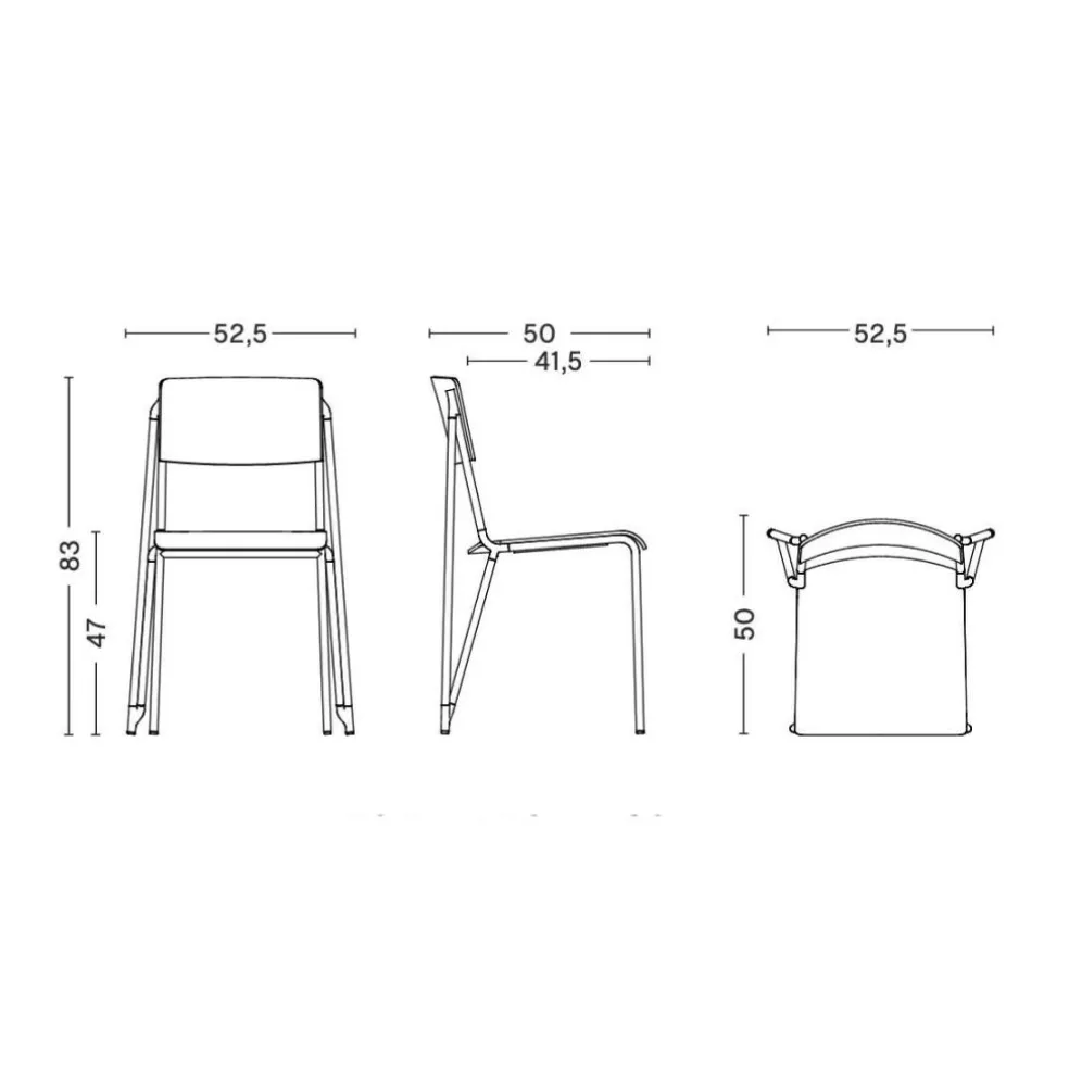 Petit Standard Stuhl gebeizt