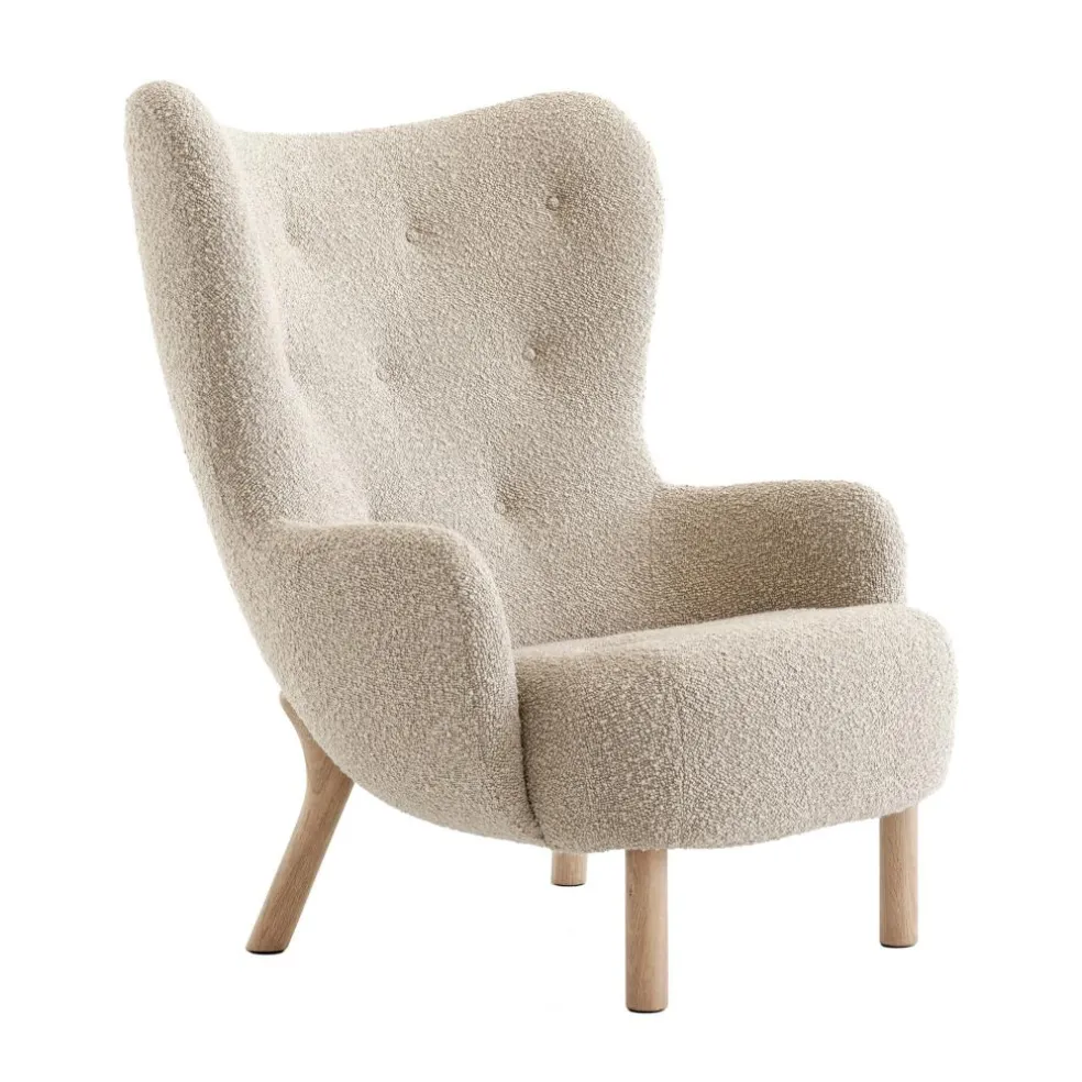 Petra VB3 Lounge Chair Gestell Eiche