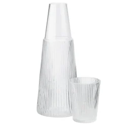 Pilastro Karaffe 1L mit Glas 0,2L