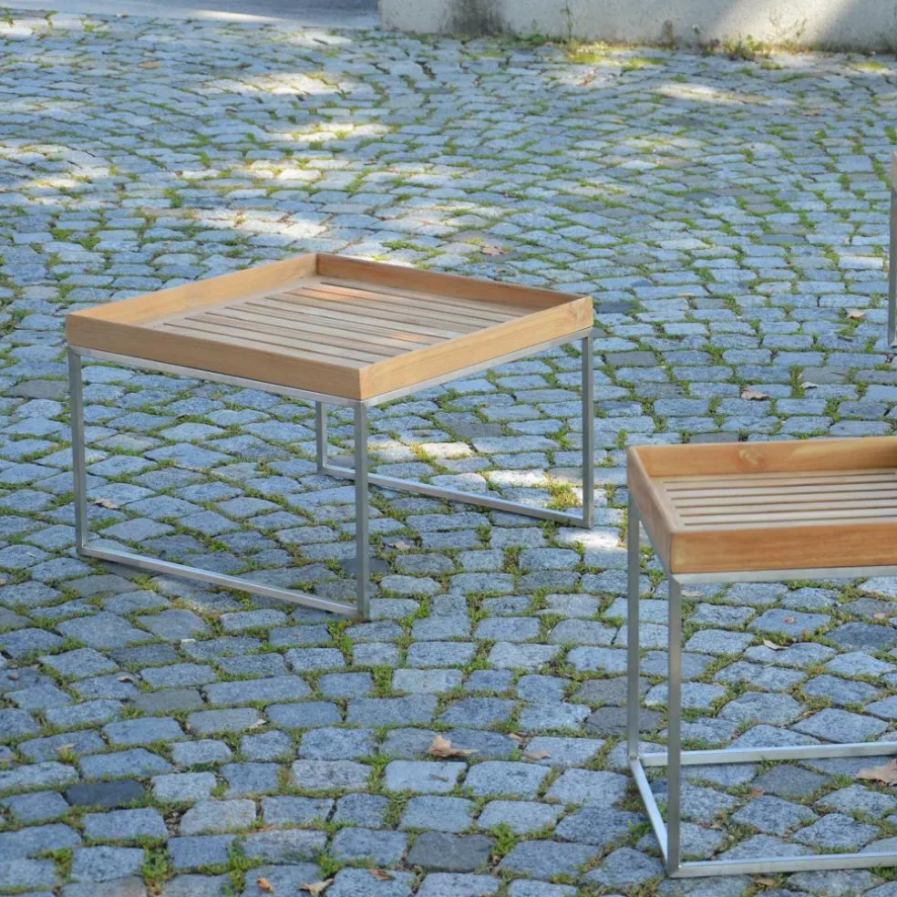 Pizzo 60 Teakholz Garten-Beistelltisch
