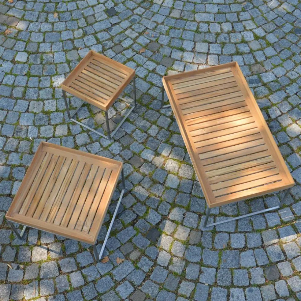 Pizzo 60 Teakholz Garten-Beistelltisch