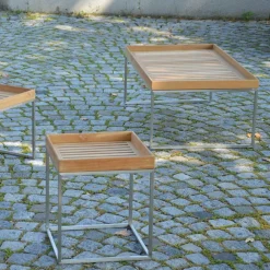 Pizzo 110 Teakholz Garten-Beistelltisch