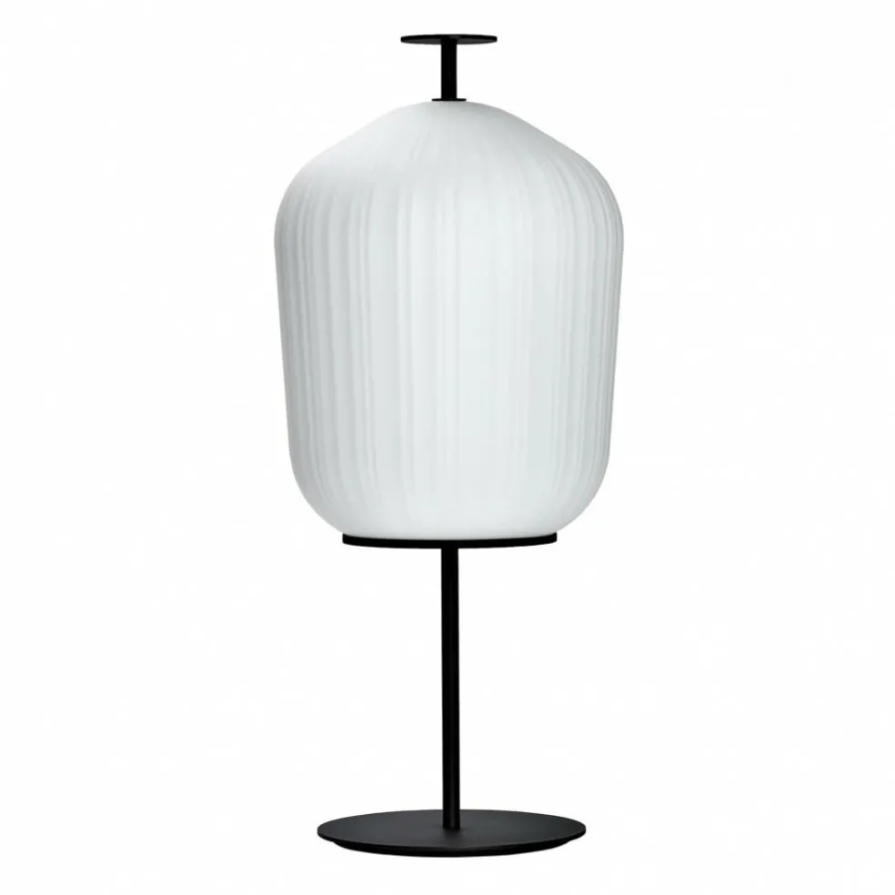 Plissée LED Stehleuchte