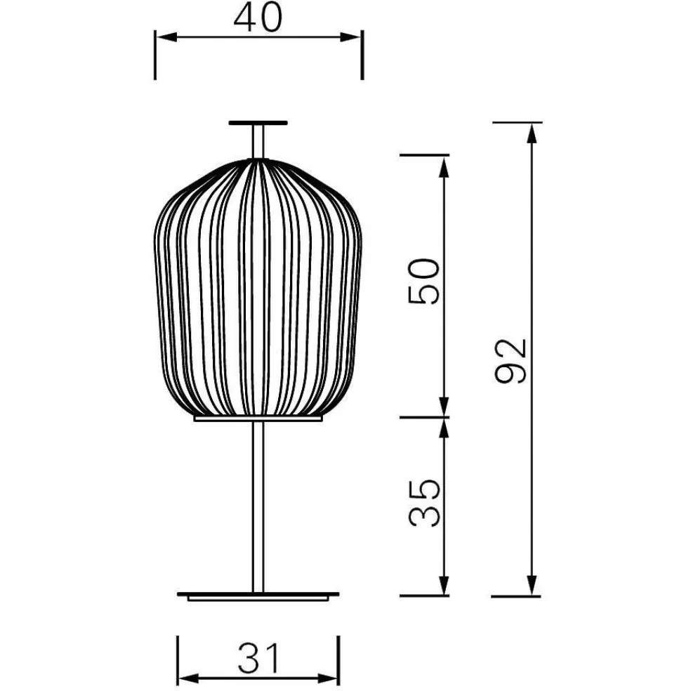 Plissée LED Stehleuchte