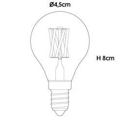 Pluto LED E14 BIRNE FILAMENT 360° 3W =><noscript><img width=