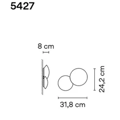 Puck 5427 LED Wandleuchte