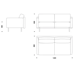 Rar 2-Sitzer Sofa