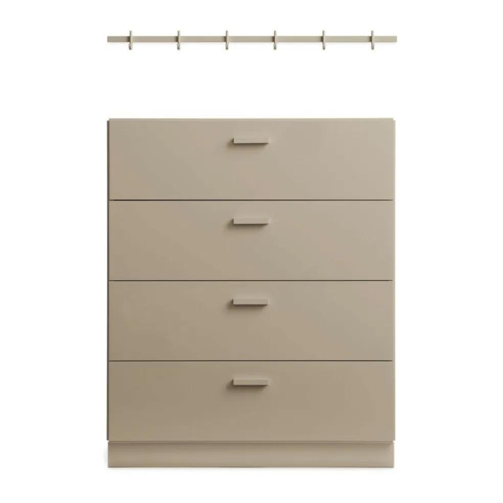 Relief Kommode breit mit Sockel 82x92,2cm