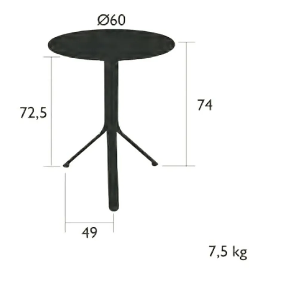Rest'o Gartentisch klappbar Ø60cm