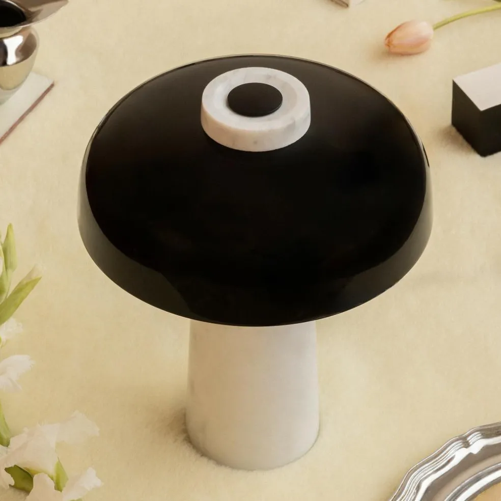 Reverse LED Tischleuchte Marmor