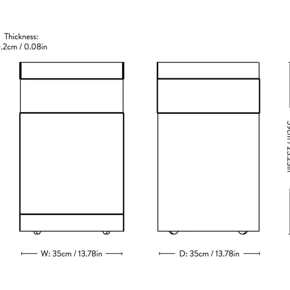 Rotate SC73 Beistelltisch mit Rollen