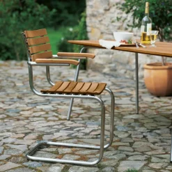 S 40 F Freischwinger Gartenarmlehnstuhl