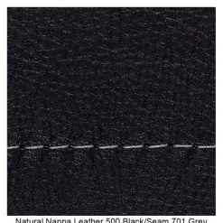 S 411 Sessel mit Hocker Leder