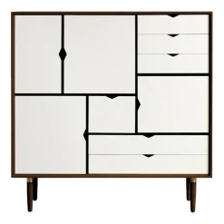 S3 Highboard Fronten weiß