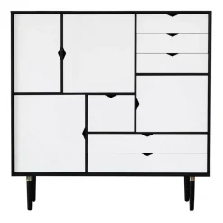 S3 Highboard Fronten weiß