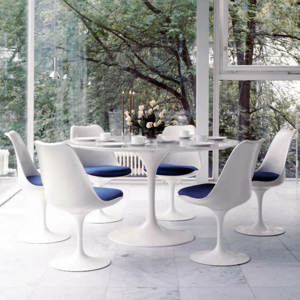 Saarinen Esstisch Ø120cm Marmor