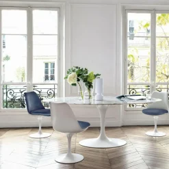 Saarinen Esstisch oval 198cm Marmor