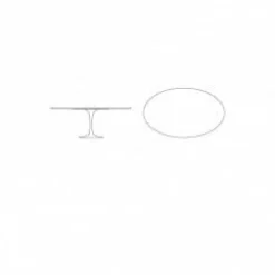 Saarinen Gartentisch Oval 198cm