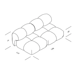 Sander 02 2,5-Sitzer Sofa