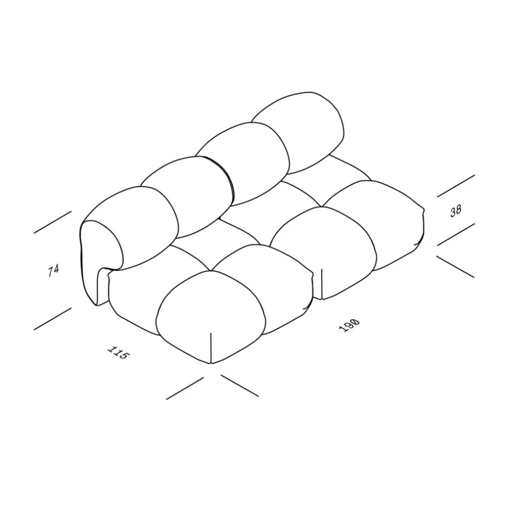 Sander 02 2,5-Sitzer Sofa