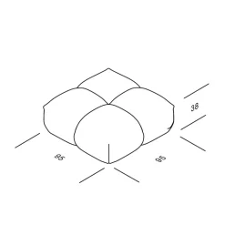 Sander Pouf Large