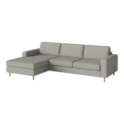 Scandinavia 3-Sitzer Sofa mit Chaise Longue links