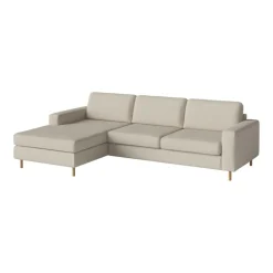 Scandinavia 3-Sitzer Sofa mit Chaise Longue links