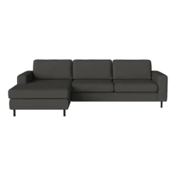 Scandinavia 3-Sitzer Sofa mit Chaise Longue links