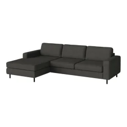 Scandinavia 3-Sitzer Sofa mit Chaise Longue links