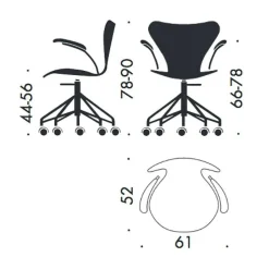 Serie 7™ Dreharmlehnstuhl / Bürostuhl