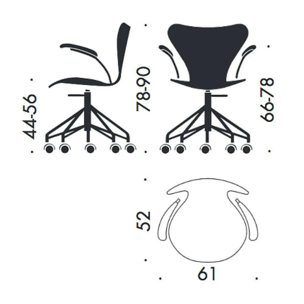 Serie 7™ Dreharmlehnstuhl / Bürostuhl