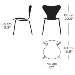 Serie 7™ Kinderstuhl verchromt