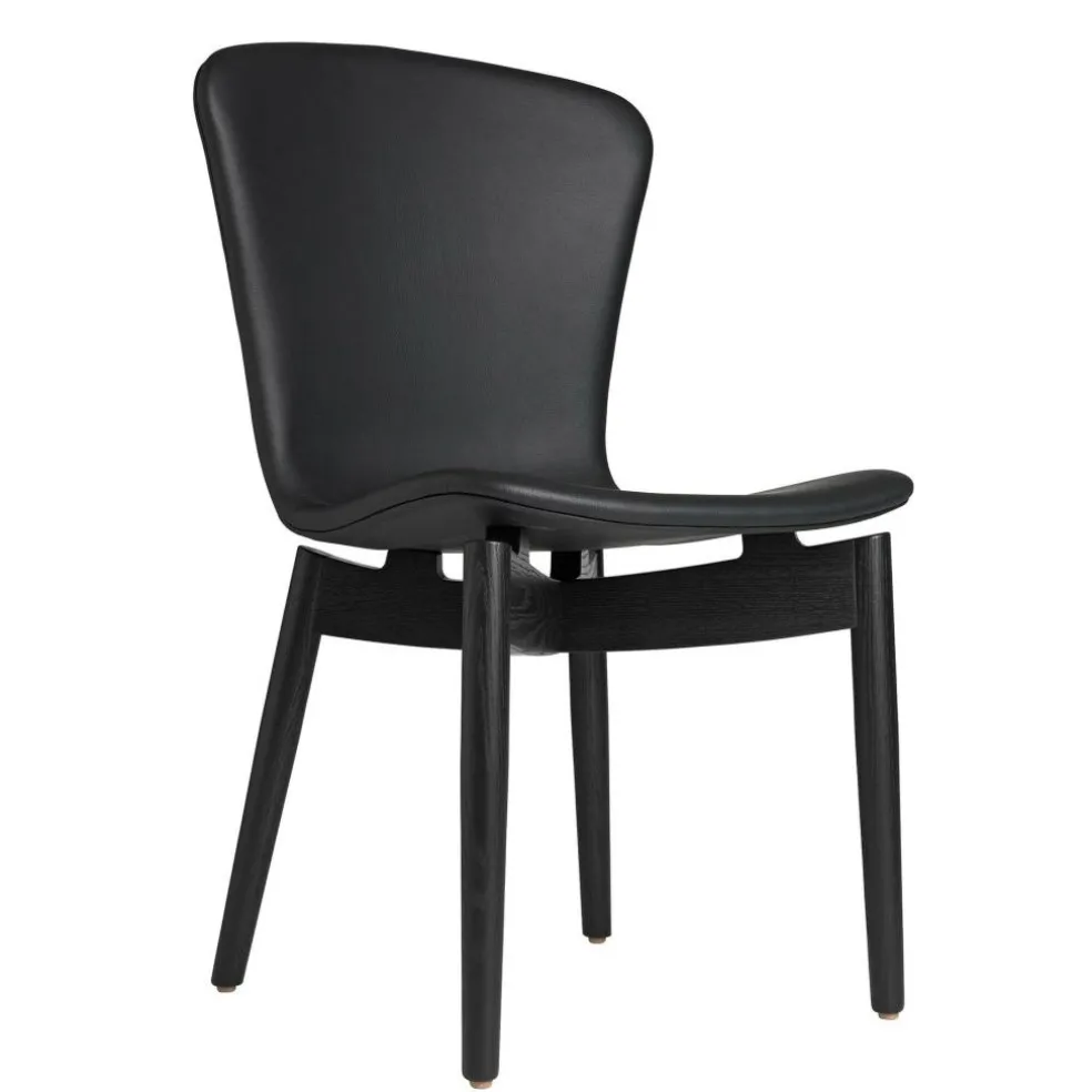 Shell Stuhl Eiche Schwarz