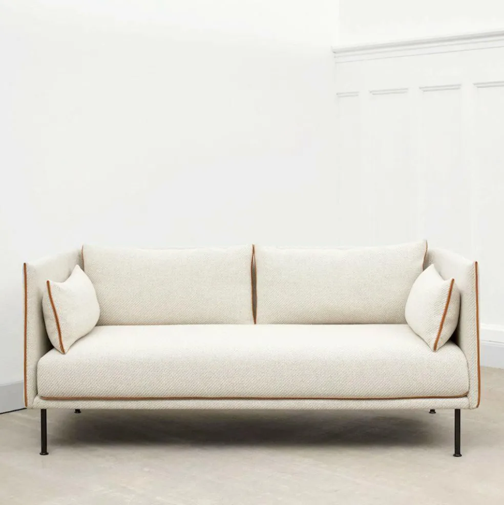 Silhouette 2 Sitzer Sofa Füße Stahl