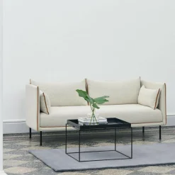 Silhouette 2 Sitzer Sofa Füße Stahl