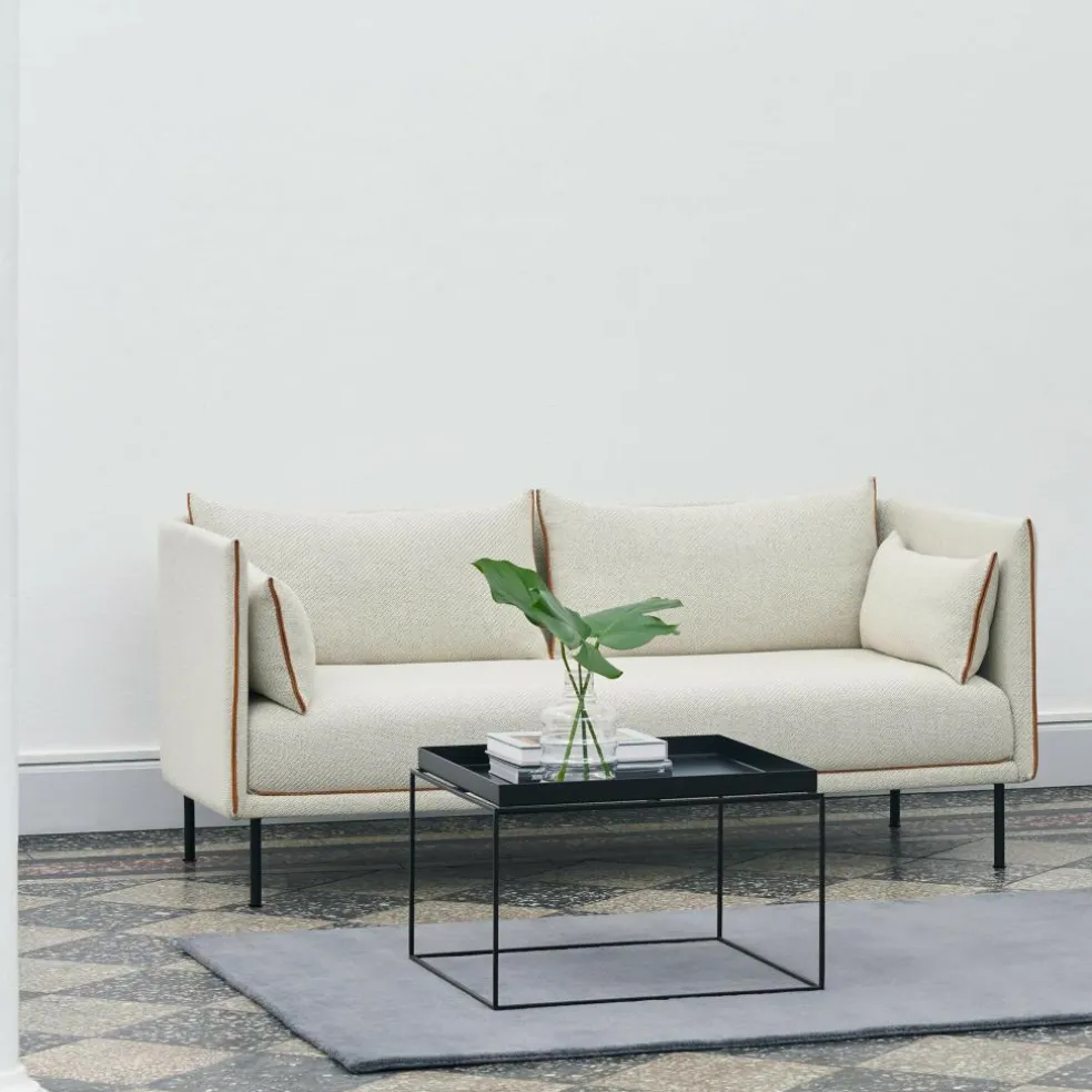 Silhouette 2 Sitzer Sofa Füße Stahl