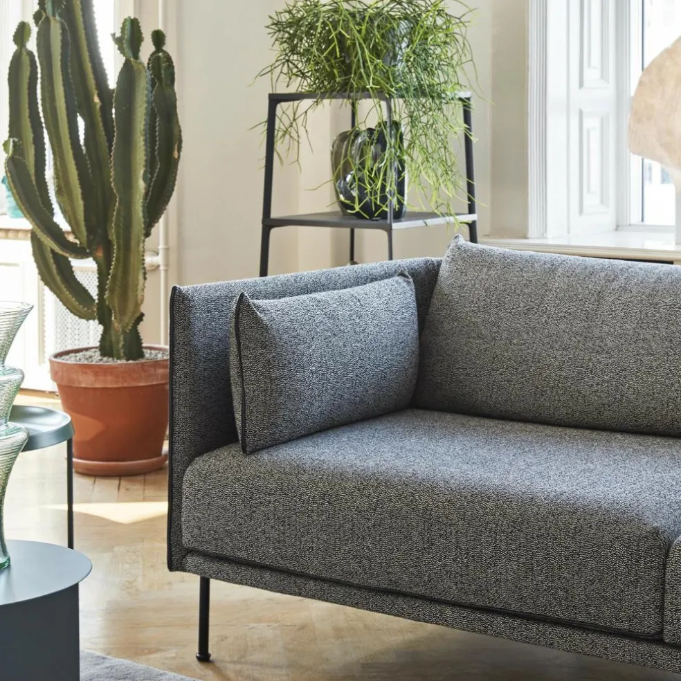 Silhouette 2 Sitzer Sofa Füße Stahl