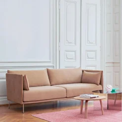 Silhouette 2 Sitzer Sofa Füße Stahl