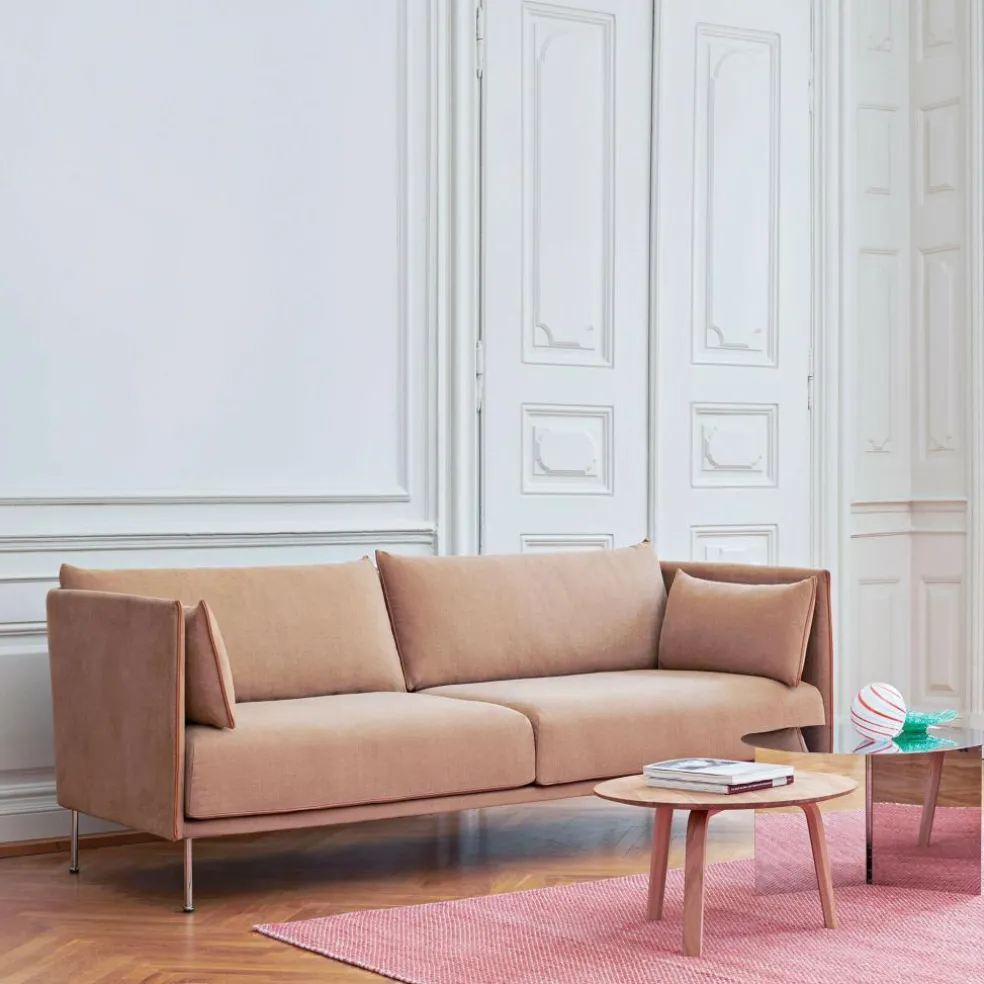 Silhouette 2 Sitzer Sofa Füße Stahl
