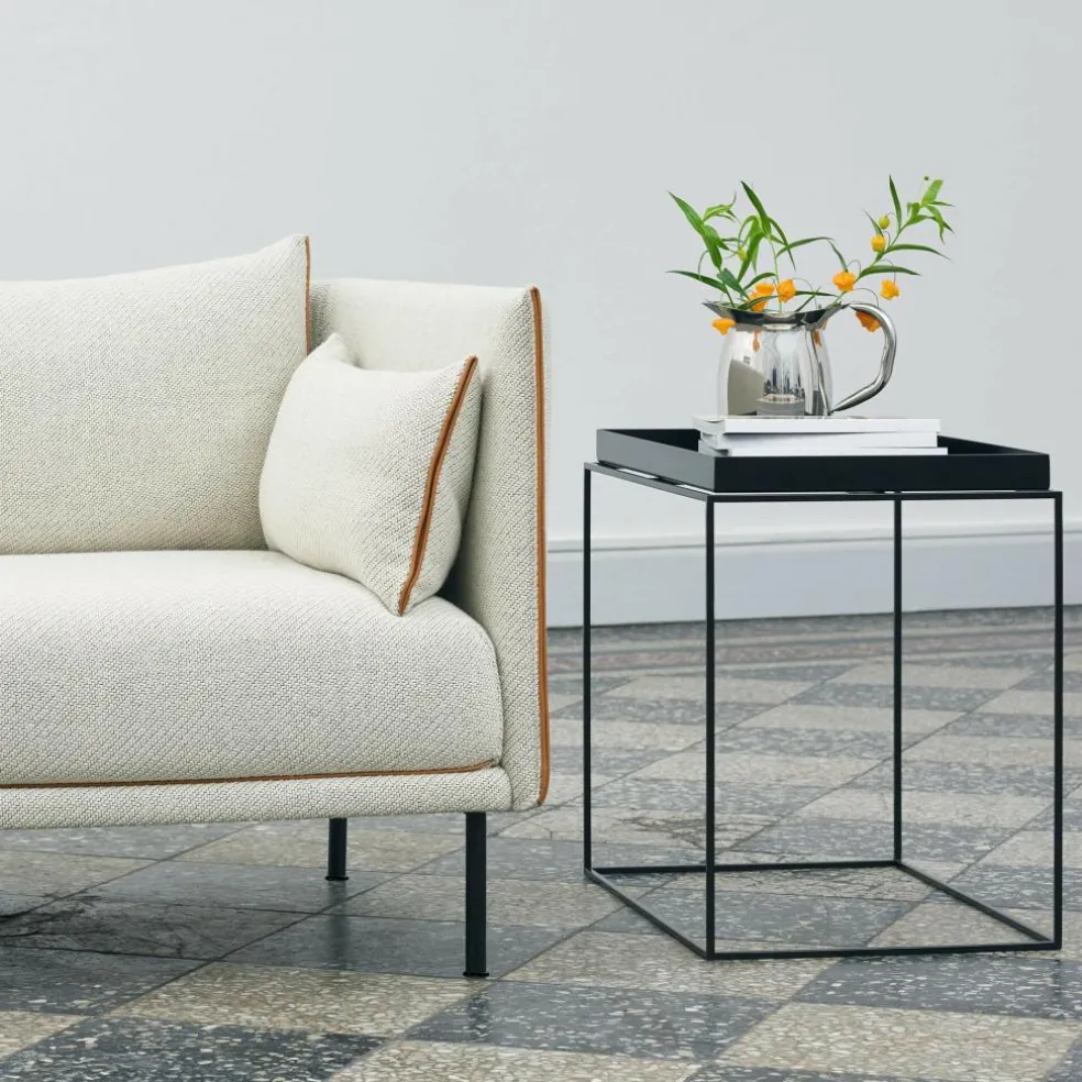 Silhouette 2 Sitzer Sofa Füße Stahl