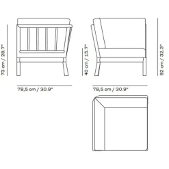Skagerak Tradition Outdoor Sofa Eckmodul