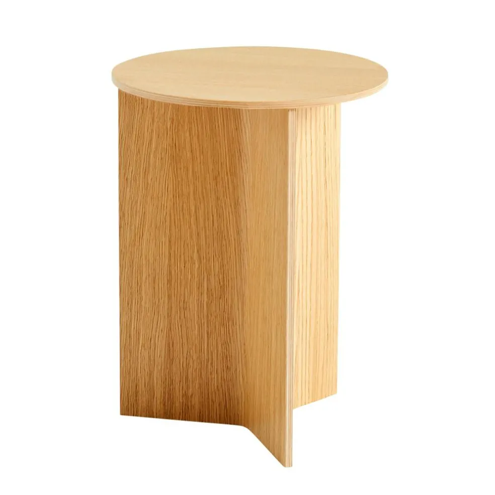 Slit Beistelltisch Holz rund H47cm