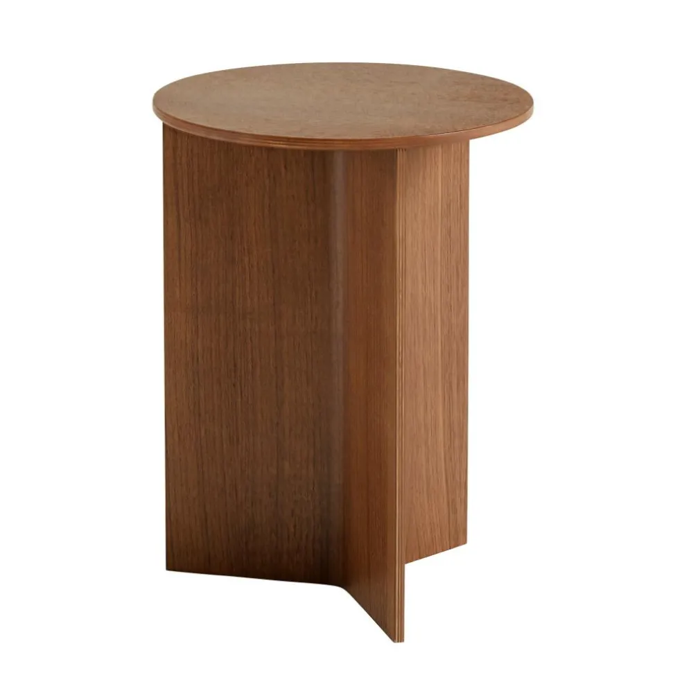 Slit Beistelltisch Holz rund H47cm